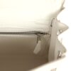 Hermès Kelly Retourne 25 Creme Chantilly Matte Crocodile Palladium Hardware
