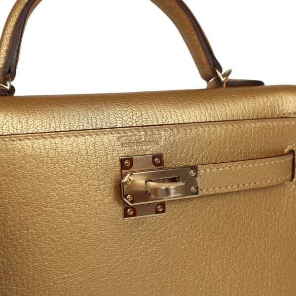 H-K-260528-7-07 Hermès Kelly Sellier 20 Dore Chevre Chamkilight Permabrass Hardware