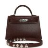 H-K-260619-2-01 Hermès "Clou De Coeur" Kelly Sellier 20 Terre Chevre Chamkila Palladium Hardware