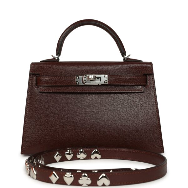 H-K-260619-2-01 Hermès "Clou De Coeur" Kelly Sellier 20 Terre Chevre Chamkila Palladium Hardware