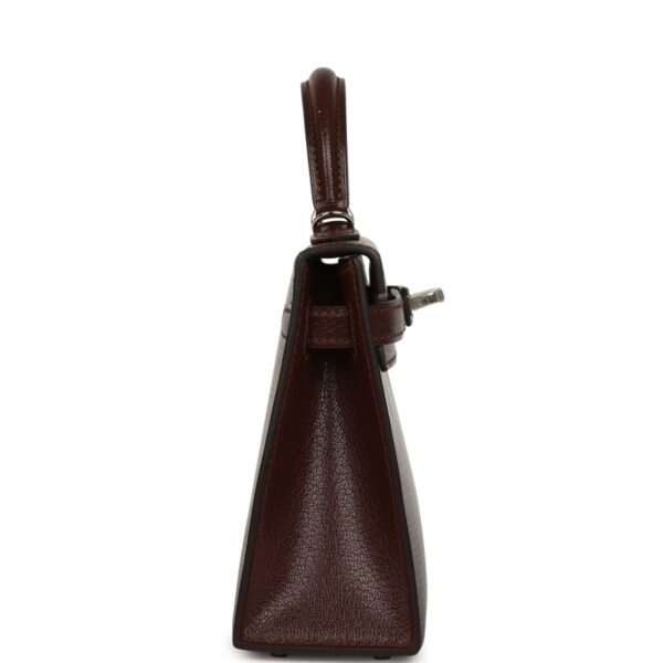 H-K-260619-2-05 Hermès "Clou De Coeur" Kelly Sellier 20 Terre Chevre Chamkila Palladium Hardware