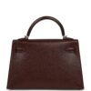 H-K-260619-2-06 Hermès "Clou De Coeur" Kelly Sellier 20 Terre Chevre Chamkila Palladium Hardware