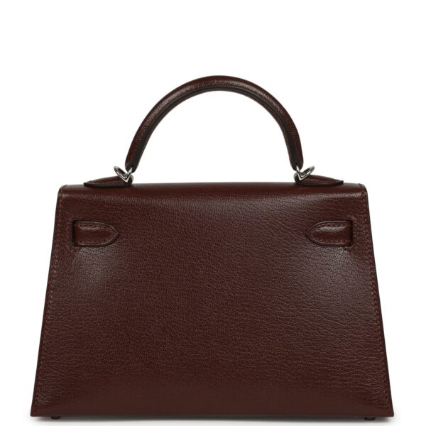 H-K-260619-2-06 Hermès "Clou De Coeur" Kelly Sellier 20 Terre Chevre Chamkila Palladium Hardware