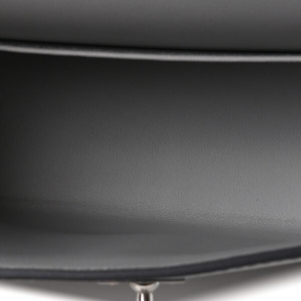 ab0adc07d34eda316e37fe95f8f1636f Metallic Chevre Chamkilight Mini Kelly Sellier 20 Argent