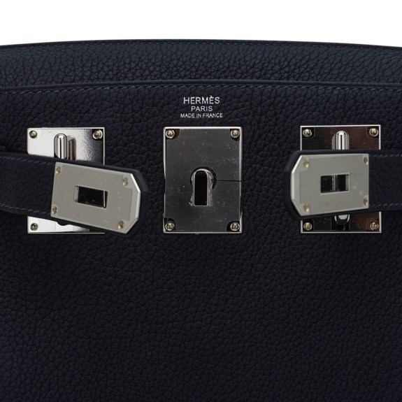 Hermès Hac a Dos PM Backpack Caban Tricolor Togo Leather with Palladium Hardware