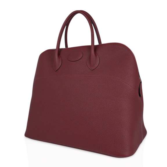 Hermès Bolide 45 Bag Rouge H Togo Leather with Palladium Hardware