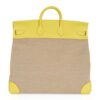 buy-hermes-hac-50-lime-canvas-to Hermes HAC Birkin 50 Bag Lime Evercolor & Ficelle Toile with Palladium Hardware