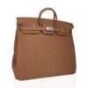 Hermes Limited Edition Helium Hac 50 Bag Alezan Togo Leather Aluminum Hardware