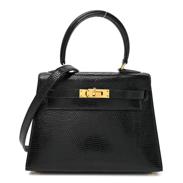 cddb5bb7c24ca28a3a7070a63ec072e8 Lizard Mini Kelly Sellier 20 Black