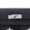 Epsom Tadelakt Chevre Mysore Casaque Etoilee Kelly Sellier 25 Ardoise Black Vert Peppermint