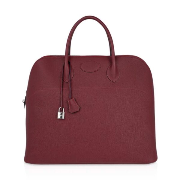 Hermès Bolide 45 Bag Rouge H Togo Leather with Palladium Hardware