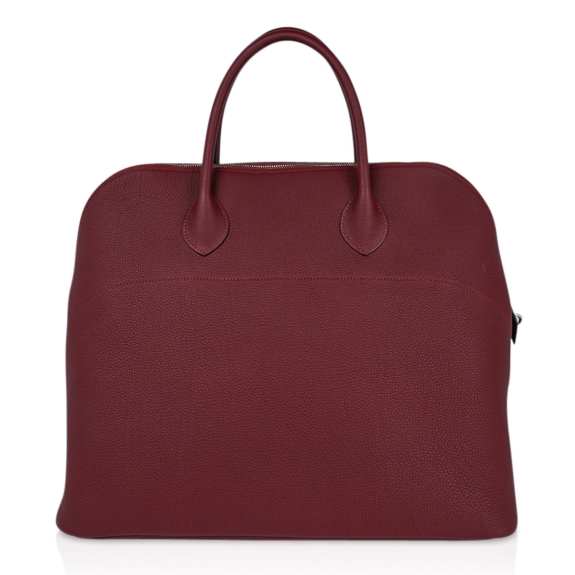 Hermès Bolide 45 Bag Rouge H Togo Leather with Palladium Hardware