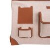 hermes-cargo-hac-40-gold-detail Hermes HAC 40 Cargo Gold Togo Toile Palladium Limited Edition Rare
