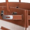 hermes-cargo-hac-40-gold-palldiu Hermes HAC 40 Cargo Gold Togo Toile Palladium Limited Edition Rare