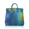 Hermes Cosmos Hac 40 Bag Blue Nuit Jaune de Naples Limited Edition
