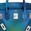 Hermes Cosmos Hac 40 Bag Blue Nuit Jaune de Naples Limited Edition