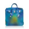 Hermes Cosmos Hac 40 Bag Blue Nuit Jaune de Naples Limited Edition