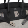 Hermes HAC Birkin 40 Bag Black Toile & Togo Leather with Palladium Hardware