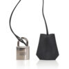 Hermes HAC Birkin 40 Bag Black Toile & Togo Leather with Palladium Hardware