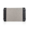 Hermes HAC Birkin 40 Bag Black Toile & Togo Leather with Palladium Hardware
