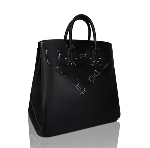 hermes-hac-40-connect-the-dots-b Hermes Limited Edition HAC 40 Connect the Dots Black Evergrain Leather