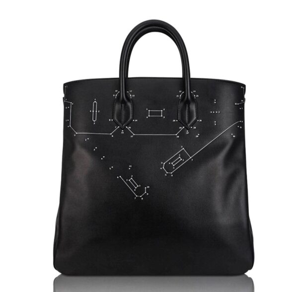 hermes-hac-40-connect-the-dots-l Hermes Limited Edition HAC 40 Connect the Dots Black Evergrain Leather