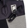 hermes-hac-40-flag-birkin-bag_2 Hermes Limited Edition HAC Birkin 40 Bag Flag H Toile Black with Palladium Hardware