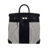 hermes-hac-40-flag-birkin-bag_4 Hermes Limited Edition HAC Birkin 40 Bag Flag H Toile Black with Palladium Hardware
