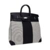hermes-hac-40-flag-birkin-bag_9 Hermes Limited Edition HAC Birkin 40 Bag Flag H Toile Black with Palladium Hardware