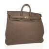hermes-hac-50-etoupe-brass-hardw (1) Hermes HAC Birkin 50 Bag Etoupe Togo Leather with Brass Hardware
