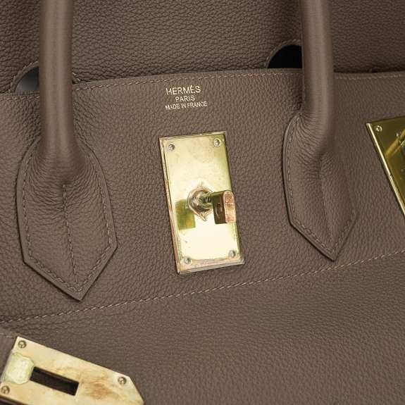 hermes-hac-50-etoupe-brass-hardw (10) Hermes HAC Birkin 50 Bag Etoupe Togo Leather with Brass Hardware
