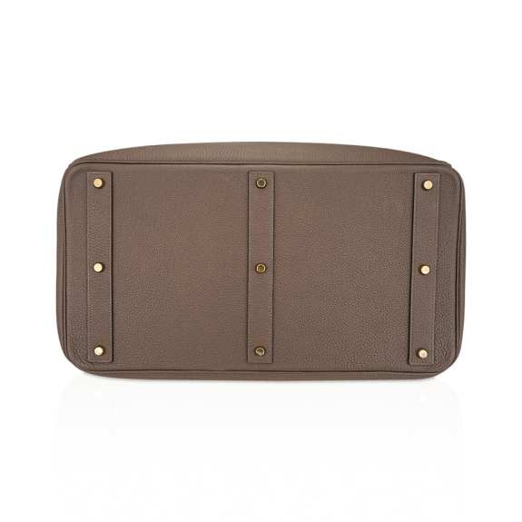hermes-hac-50-etoupe-brass-hardw (9) Hermes HAC Birkin 50 Bag Etoupe Togo Leather with Brass Hardware