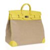 hermes-hac-50-lime-canvas-toile (1) Hermes HAC Birkin 50 Bag Lime Evercolor & Ficelle Toile with Palladium Hardware