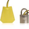 hermes-hac-50-lime-canvas_0eed01 Hermes HAC Birkin 50 Bag Lime Evercolor & Ficelle Toile with Palladium Hardware