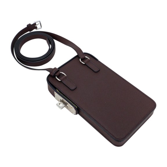hermes-hac-a-box-phone-case-4 (1) Hermès Limited Edition Hac A Box Phone Case Rouge Sellier Epsom Leather with Palladium Hardwar