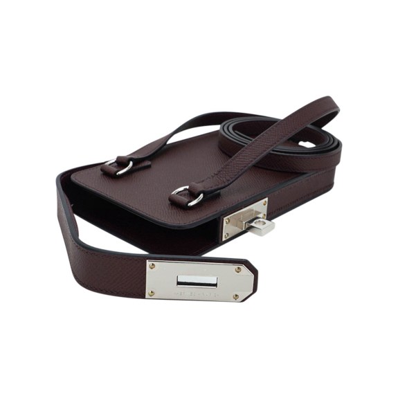 hermes-hac-a-box-phone-case-8 (1) Hermès Limited Edition Hac A Box Phone Case Rouge Sellier Epsom Leather with Palladium Hardwar