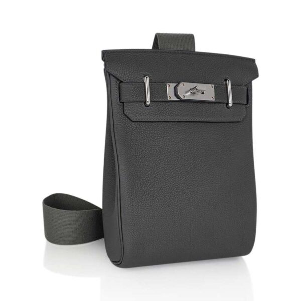 Hermès Hac a Dos PM Backpack Vert de Gris Togo Leather with Palladium Hardware