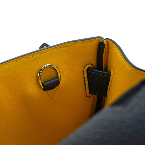 Hermès Hac a Dos PM Backpack Caban Tricolor Togo Leather with Palladium Hardware