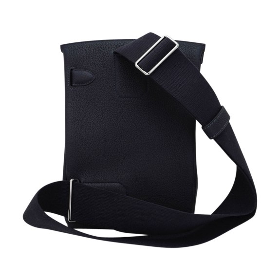 Hermès Hac a Dos PM Backpack Caban Tricolor Togo Leather with Palladium Hardware