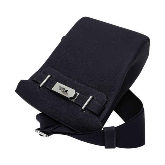 Hermès Hac a Dos PM Backpack Caban Tricolor Togo Leather with Palladium Hardware