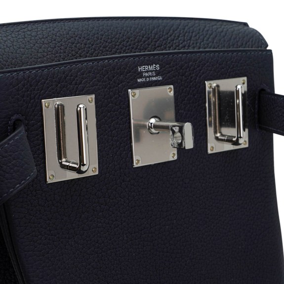 Hermès Hac a Dos PM Backpack Caban Tricolor Togo Leather with Palladium Hardware