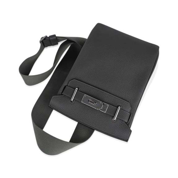 Hermès Hac a Dos PM Backpack Vert de Gris Togo Leather with Palladium Hardware