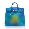 Hermes Cosmos Hac 40 Bag Blue Nuit Jaune de Naples Limited Edition
