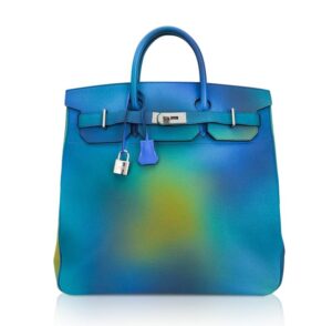 hermes-hac-comos-40-limited-edti Hermes Cosmos Hac 40 Bag Blue Nuit Jaune de Naples Limited Edition