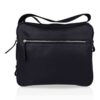 Hermès Hebdo Reporter Messenger Bag Black Evergrain Leather with Palladium Hardware