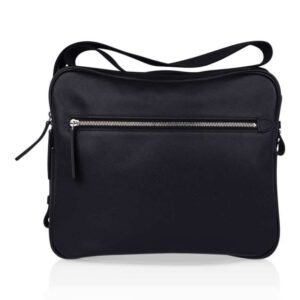 hermes-hebdo-reporter-messenger Hermès Hebdo Reporter Messenger Bag Black Evergrain Leather with Palladium Hardware