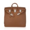 Hermes Limited Edition Helium Hac 50 Bag Alezan Togo Leather Aluminum Hardware