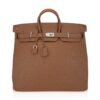Hermes Limited Edition Helium Hac 50 Bag Alezan Togo Leather Aluminum Hardware