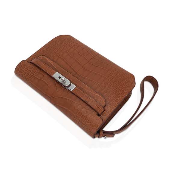 hermes-kelly-depeches-25-pouch-m (3) Hermès Kelly Depeches 25 Pouch Matte Gold Alligator with Palladium Hardware
