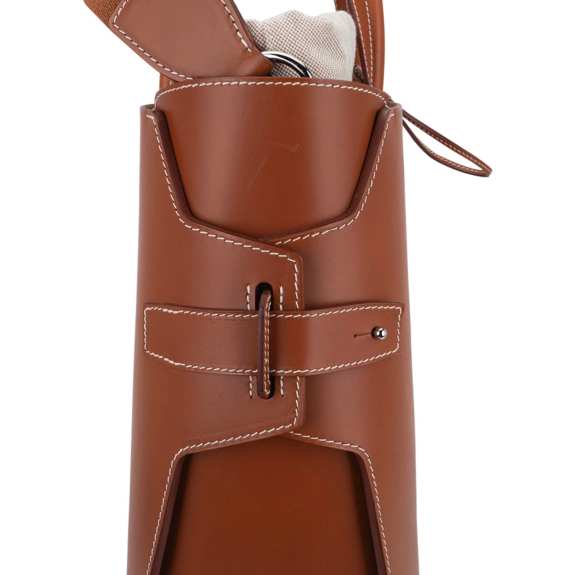 hermes-limited-edition-tote-two (10) Hermes Limited Edition Cristobal Cabacity 45 Tote Fauve Vache Hunter Leather Removeable Toile Bag with Palladium Hardware